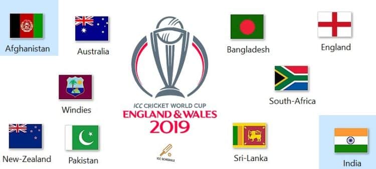 ICC World Cup 2019 Fixtture & Match Details