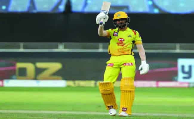 Ruturaj Gaikwad (CSK) celebrating half century