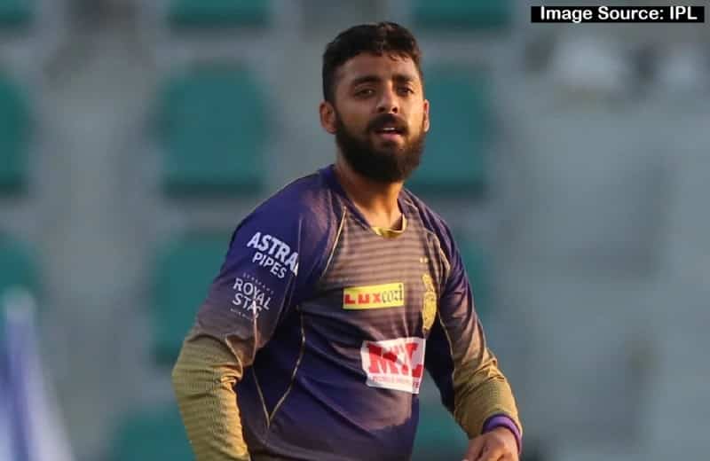 Mystery Spinner Varun Chakravarthy playing for KKR in IPL.