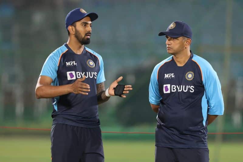 KL Rahul-Left, Rahul Dravid-Right | Image: BCCI