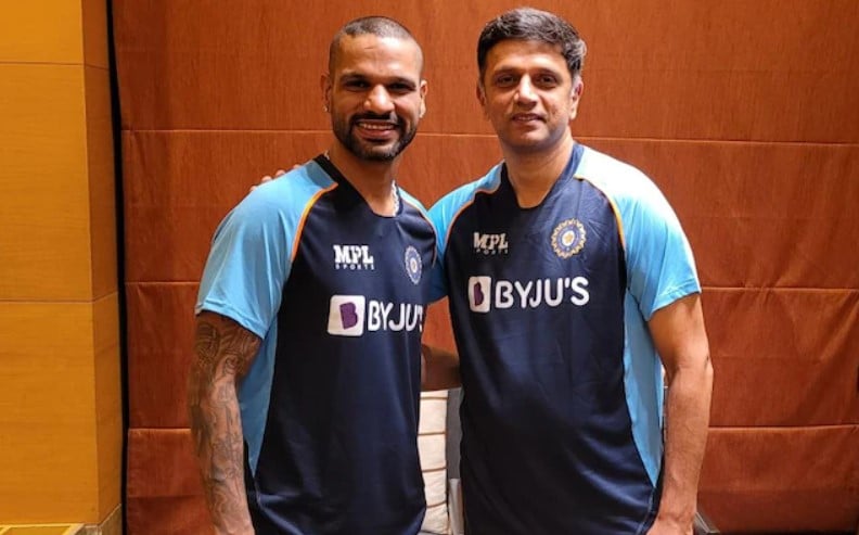 Shikhar Dhawan and Rahul Dravid