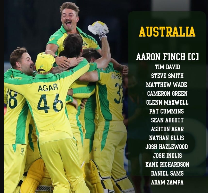 Australia Squad for India s Australia T20 Series