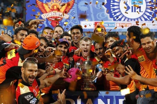 SRH won the IPL title in 2016