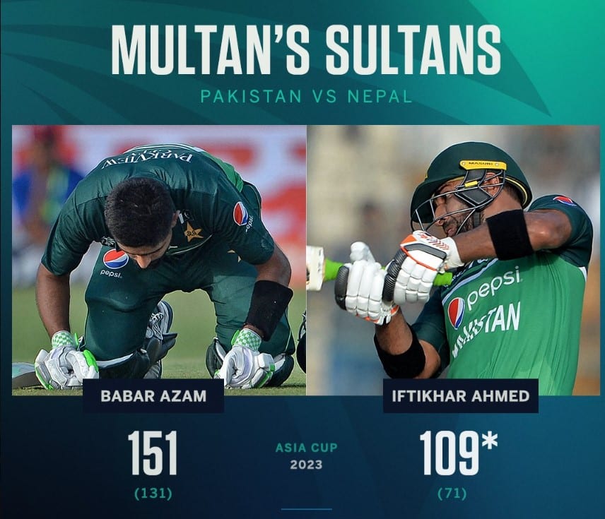 Babar Azam and Iftikhar Ahmed's Remarkable Centuries