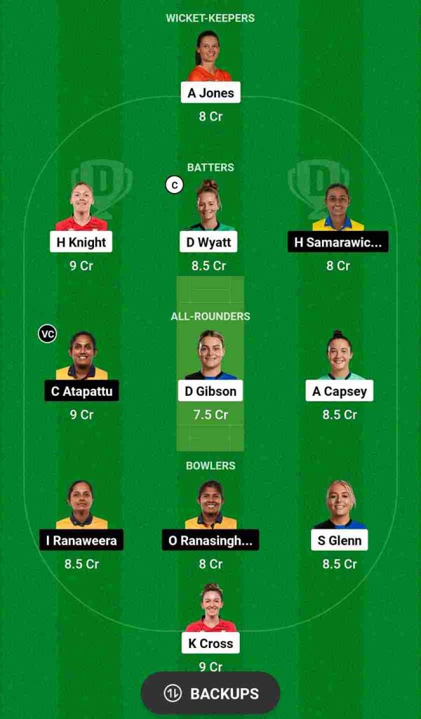 ENG-W vs SL-W Dream11 Prediction 1st T20I Match | England Women vs Sri Lanka Women Dream11 Team, County Cricket Ground Hove Pitch Report