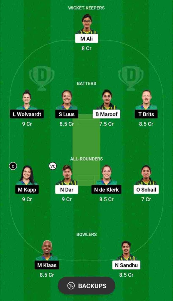 PAK-W vs SA-W Dream11 Prediction Today Match 2nd T20I Match | Pakistan Women vs South Africa Women Dream11 Team, National Stadium Karachi Pitch Report