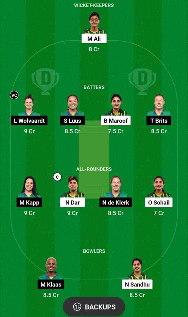 PAK-W vs SA-W Dream11 Prediction Today Match 2nd T20I Match | Pakistan Women vs South Africa Women Dream11 Team, National Stadium Karachi Pitch Report