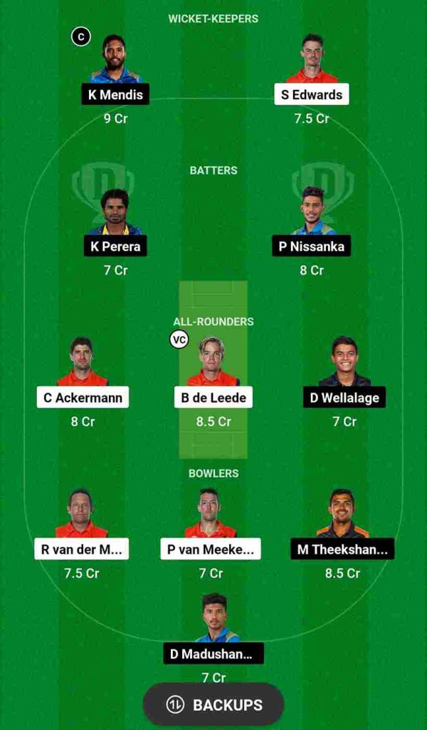 NED vs SL Dream11 Prediction 19th Match World Cup 2023 | Netherland vs Sri Lanka Dream11 Team, Ekana Cricket Stadium Pitch Report