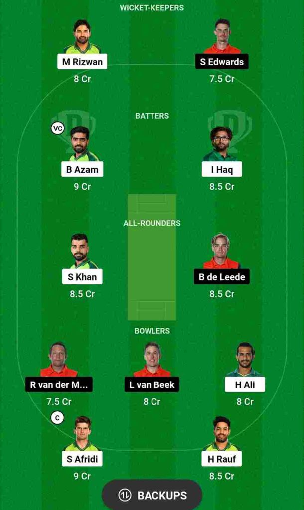 PAK vs NED Dream11 Prediction 2nd Match World Cup 2023 | Pakistan vs Netherland Dream11 Team, Rajiv Gandhi International Cricket Stadium Pitch Report