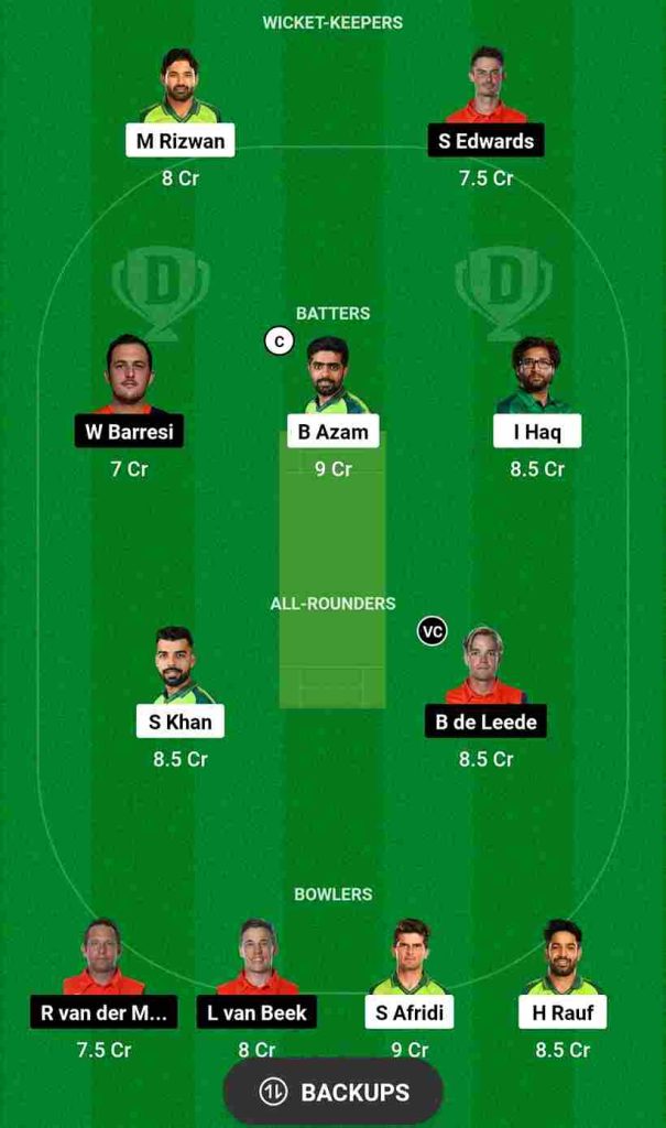 PAK vs NED Dream11 Prediction 2nd Match World Cup 2023 | Pakistan vs Netherland Dream11 Team, Rajiv Gandhi International Cricket Stadium Pitch Report