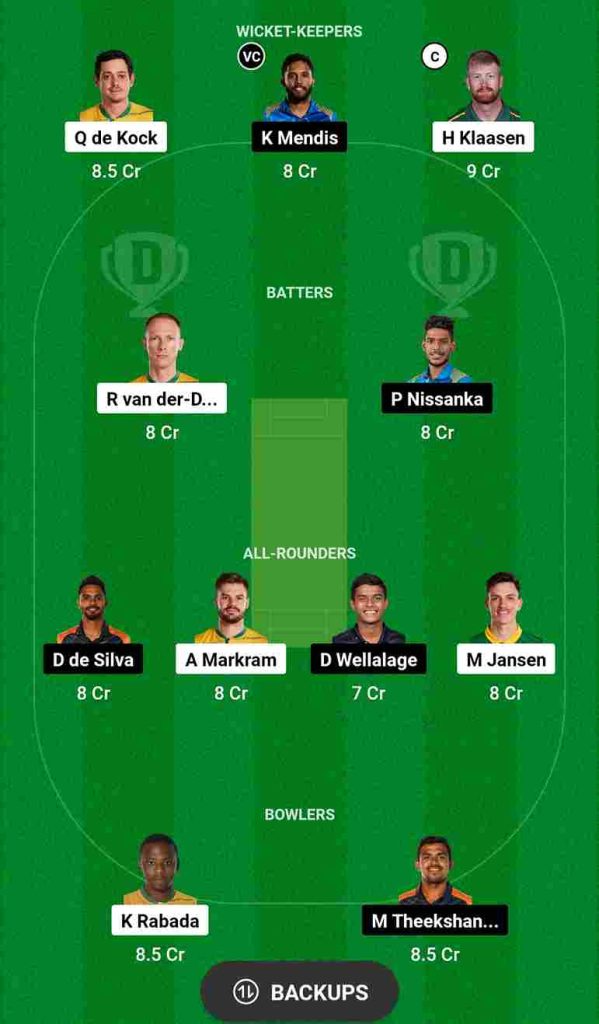 SA vs SL Dream11 Prediction World Cup 2023 Match No.3 | South Africa vs Sri Lanka Dream11 Team, Arun Jaitley Cricket Stadium Pitch Report