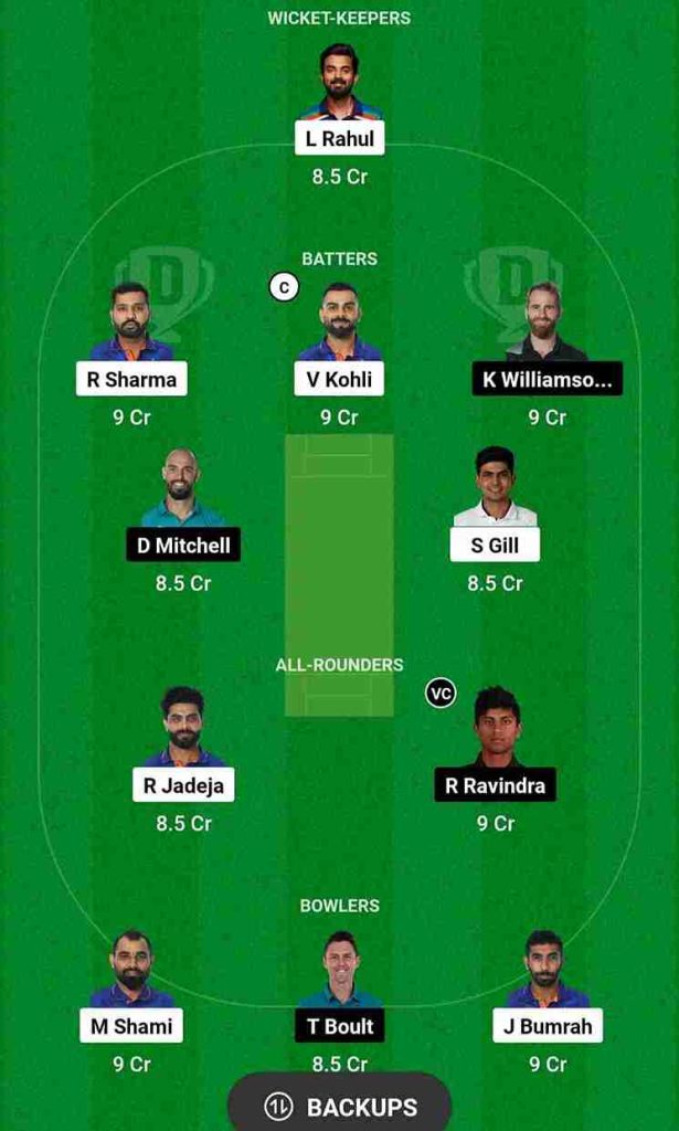 IND vs NZ Dream11 Prediction [C & VC] World Cup 2023 Semi-Final | India vs New Zealand Dream11 Team, Wankhede Stadium Mumbai Pitch Report