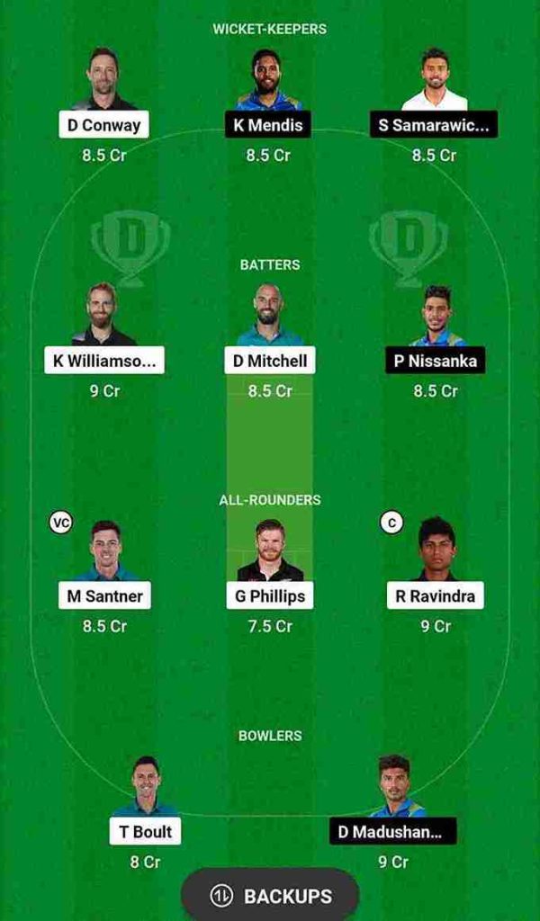 NZ vs SL Dream11 Prediction [C & VC] World Cup 2023 | New Zealand vs Sri Lanka Dream11 Team, M. Chinnaswamy Stadium Bengaluru Pitch Report