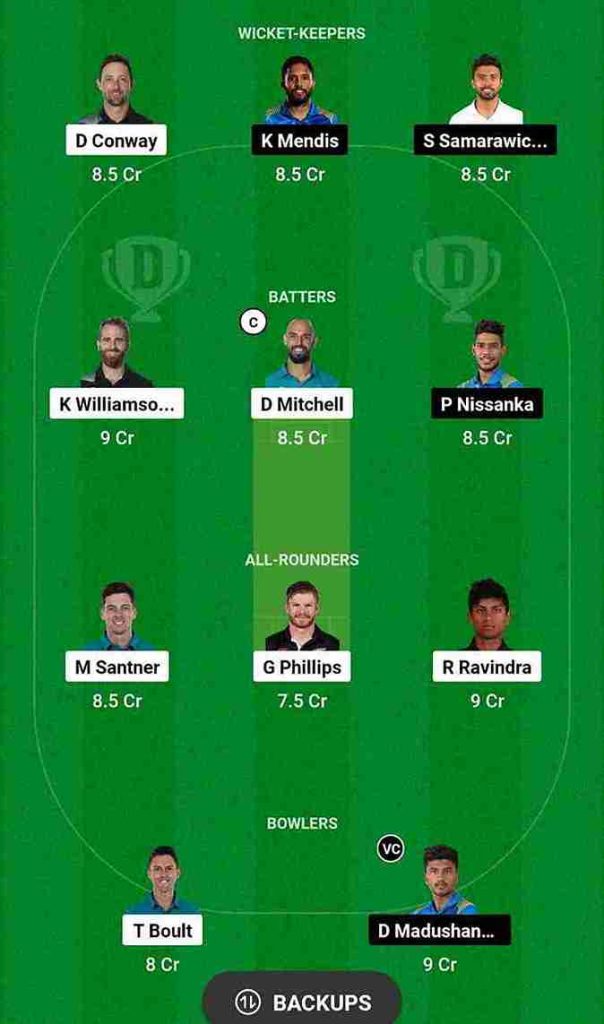 NZ vs SL Dream11 Prediction [C & VC] World Cup 2023 | New Zealand vs Sri Lanka Dream11 Team, M. Chinnaswamy Stadium Bengaluru Pitch Report