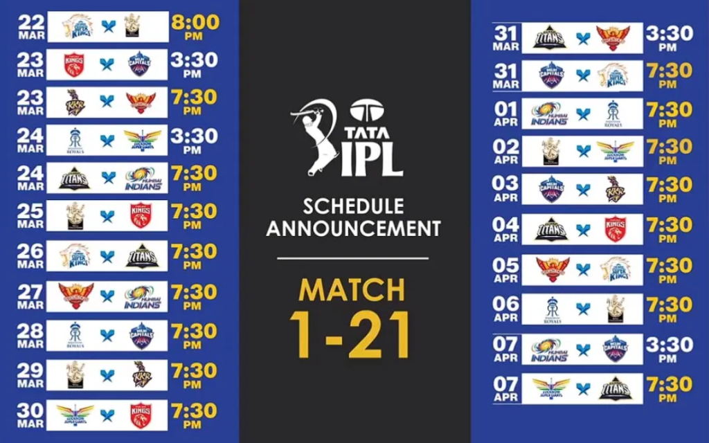 IPL 2024 Schedule