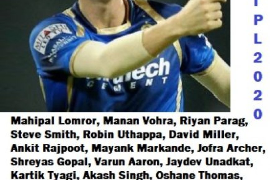 DREAM11 IPL 2020 : Team Rajasthan Royals (RR) Analysis : Strengths, Weaknesses, Prediction