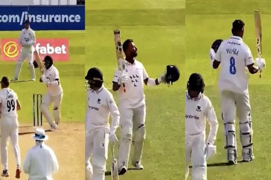 WATCH - Cheteshwar Pujara smashes a staggering century for Sussex in their first match of the County Championship