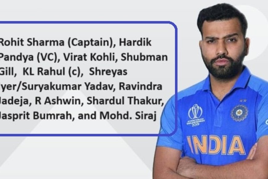 Predicted India Playing XI for World Cup 2023