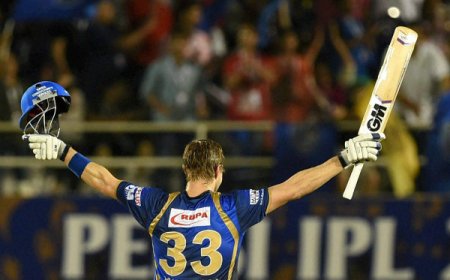 Shane Watson's first hundred in IPL