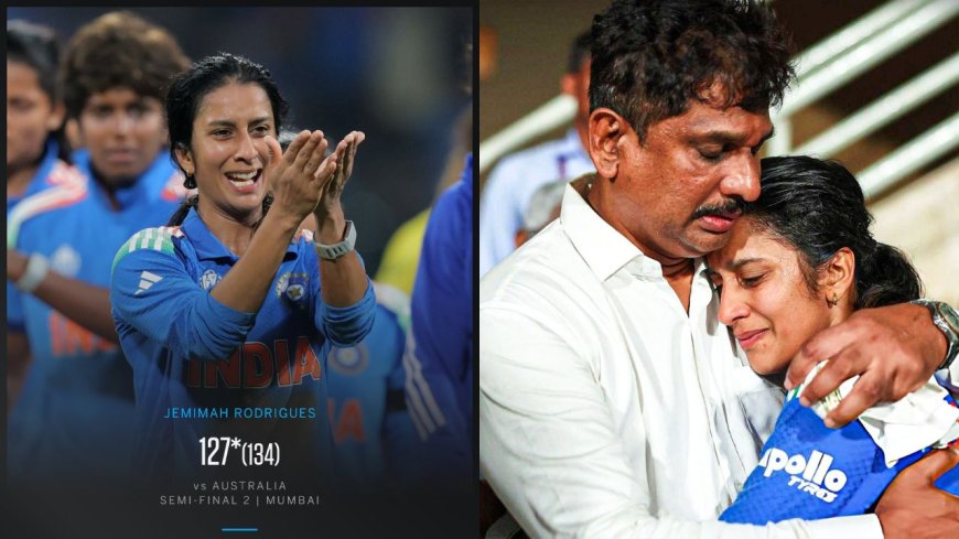 "I Have Cried Almost Every Day": Jemimah Rodrigues Gets Emotional After Historic Century Sinks Australia and Guides India to Women's World Cup Final