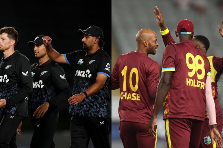 NZ vs WI 4th T20I 2025 | {PC: X}