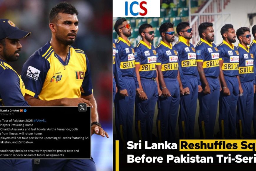 Charith Asalanka and Asitha Fernando have been ruled out of the Tri-Series | Images - X