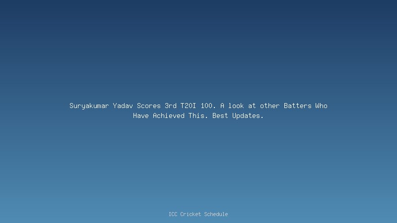 Rohit Sharma has Hundreds More than Suryakumar Yadav