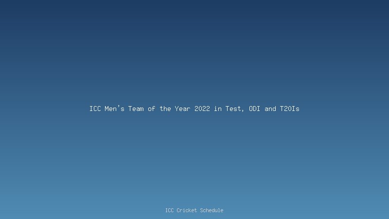 ICC Men's Test Team of the Year 2022. Ben Stokes named captain