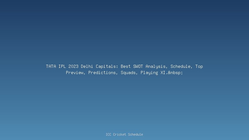 TATA IPL 2023