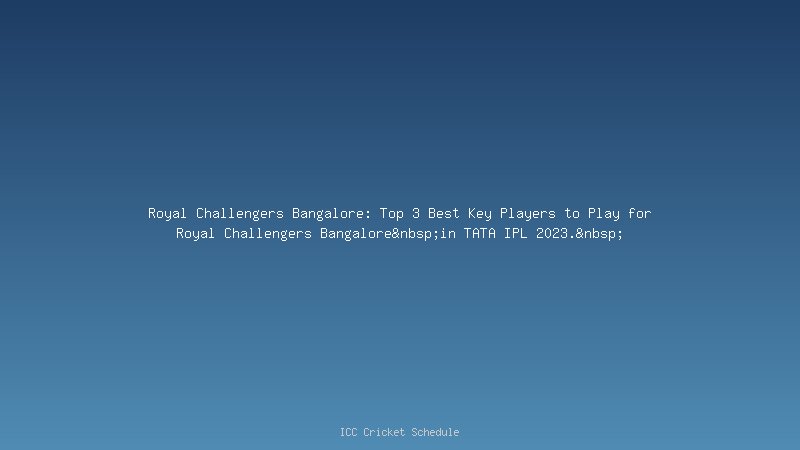 Royal Challengers Bangalore