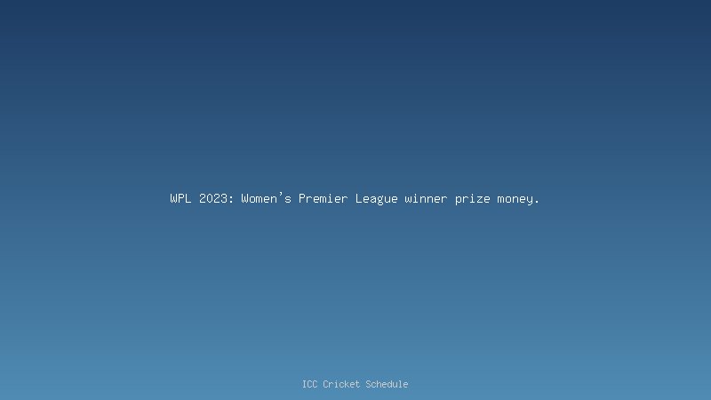 WPL 2023