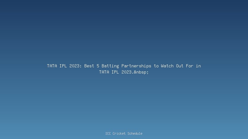 Rohit Sharma Ishan Kishan TATA IPL 2023
