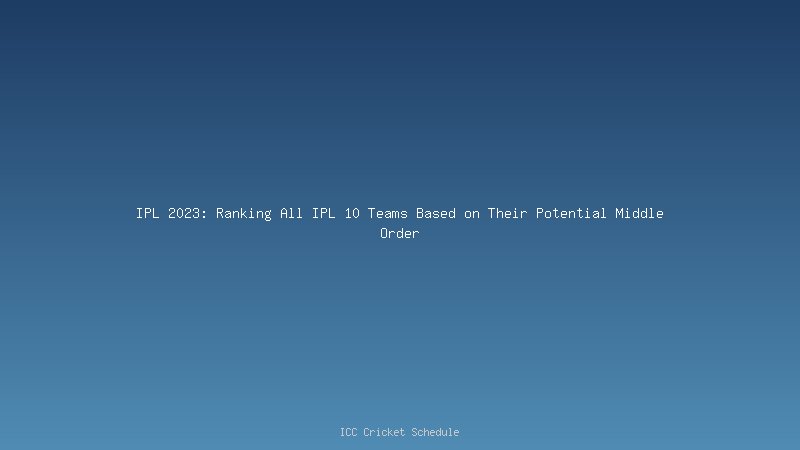 IPL 2023