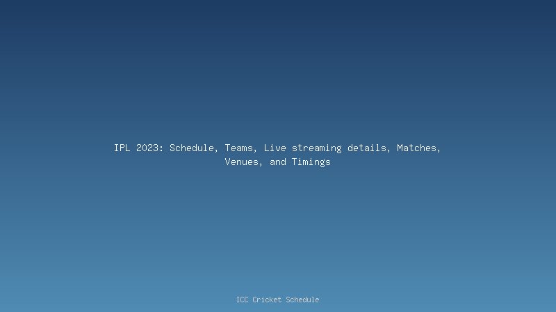 IPL 2023