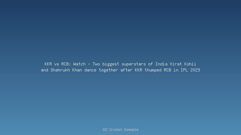 KKR | Image Credit: Twitter, KKR