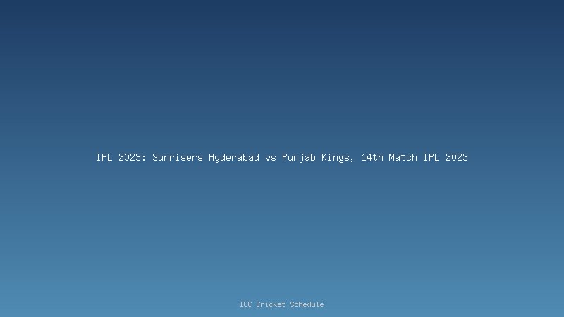 IPL 2023 SRH