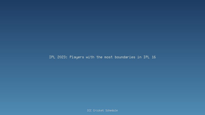 IPL 2023