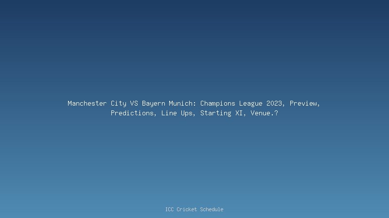 Riyad Mahrez Manchester City VS Bayern Munich