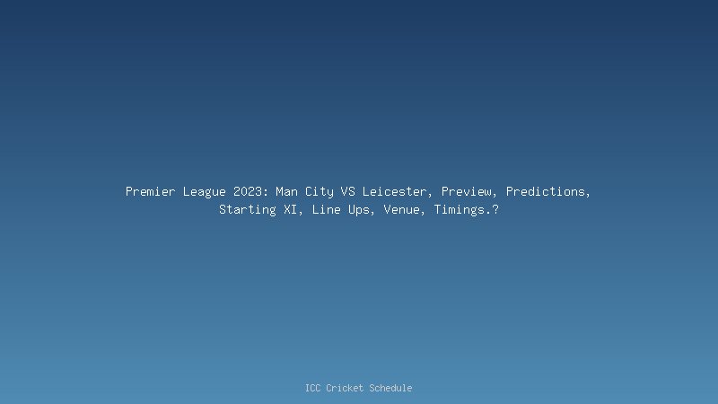 Rodri Premier League