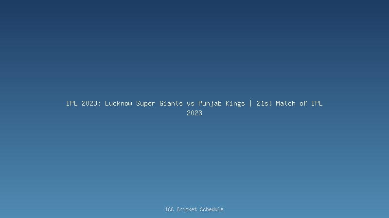 IPL 2023 LSG