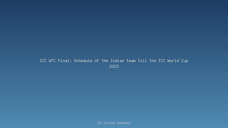 How can team India qualify for ICC World Test Championship 2023 Final?
