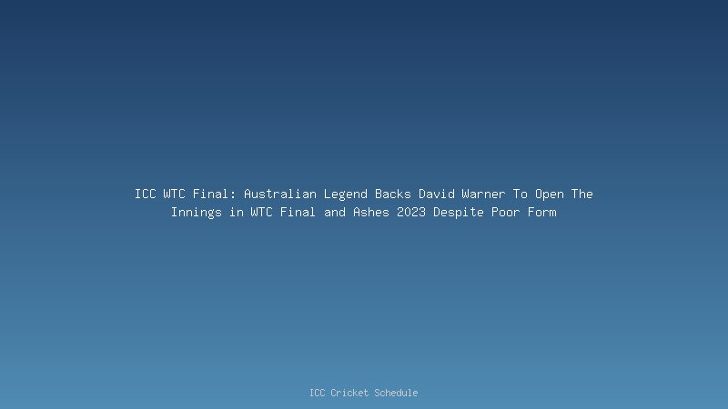 IND vs AUS 2nd Test: Australia likely to drop David Warner, Matthew Kuhnemann added to the Test squad