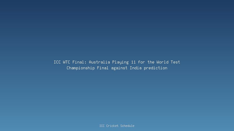 ICC WTC Points Table (Updated) after Ind vs Aus 3rd test and India's Qualification Scenario to reach ICC WTC final