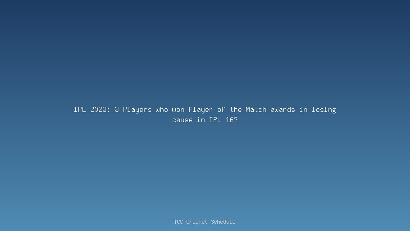 IPL 2023