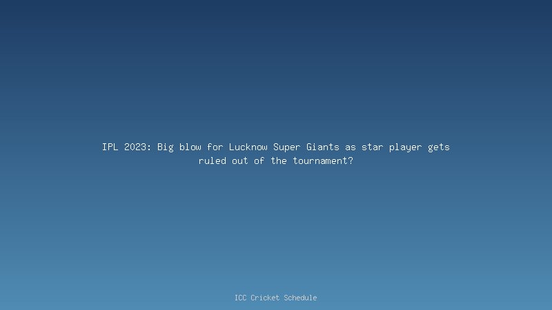 Lucknow Super Giants