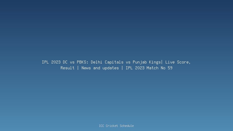 IPL 2023 DC