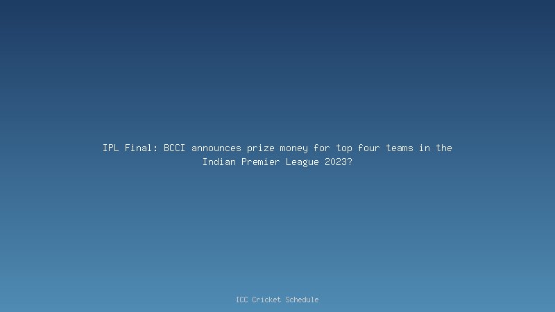 IPL Final