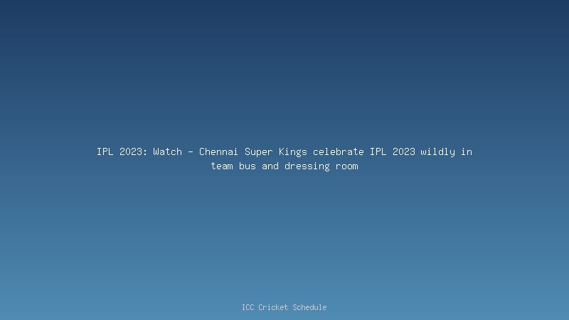 IPL 2024: Players CSK might release ahead of IPL 2024 Auction, Chennai Super Kings Squad