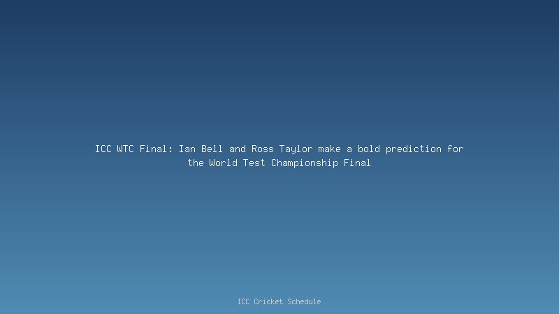 ICC WTC Final Qualification Scenario! Know, how can India qualify for the 2021-23 WTC final.