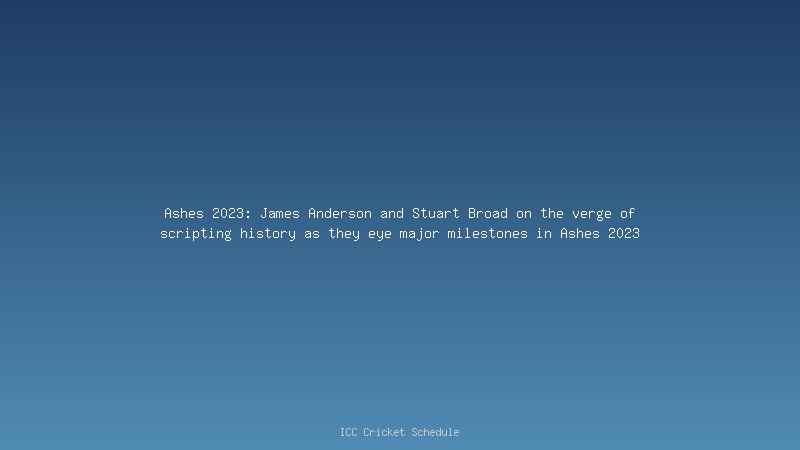 ENGvsNZ: James Anderson becomes the most capped English Test Cricketer surpassing Alastair Cook